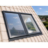 Reflecterende warmtewerende spiegelfolie voor Velux-dakramen: verbeterde zonwering met een subtiel spiegeleffect.